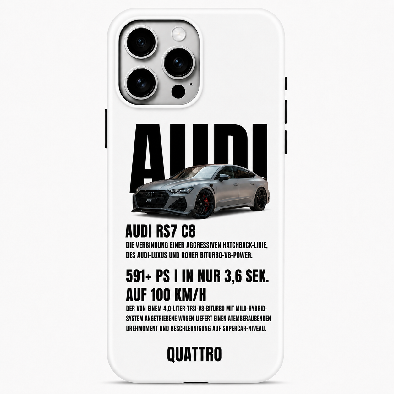 Hülle Audi RS7 C8 marki My Store 3, elegancka osłona ochronna na karoserię samochodu, wykonana z trwałego materiału.